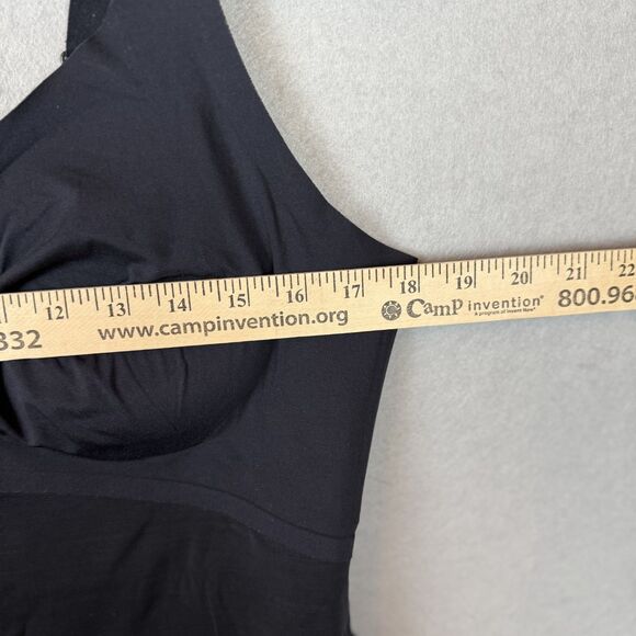 Honeylove LiftWear Shaping Womens Tank Size 1X Black Slimming V Neck - Picture 4 of 6